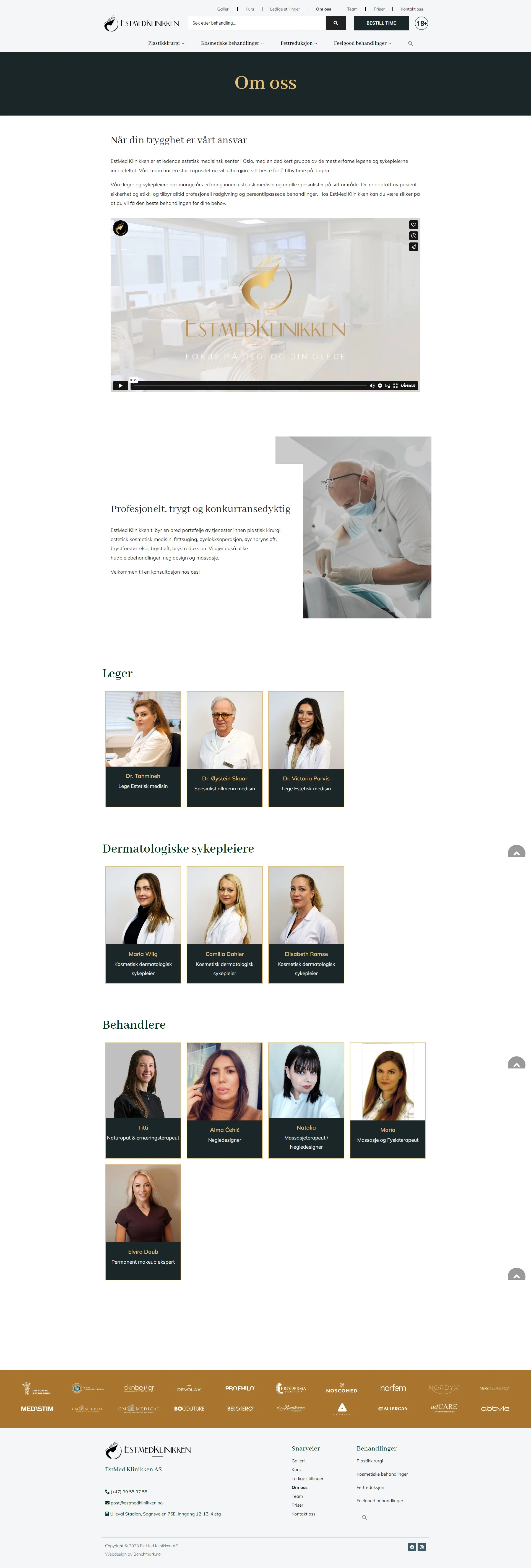 EstMed Klinikken treatments page