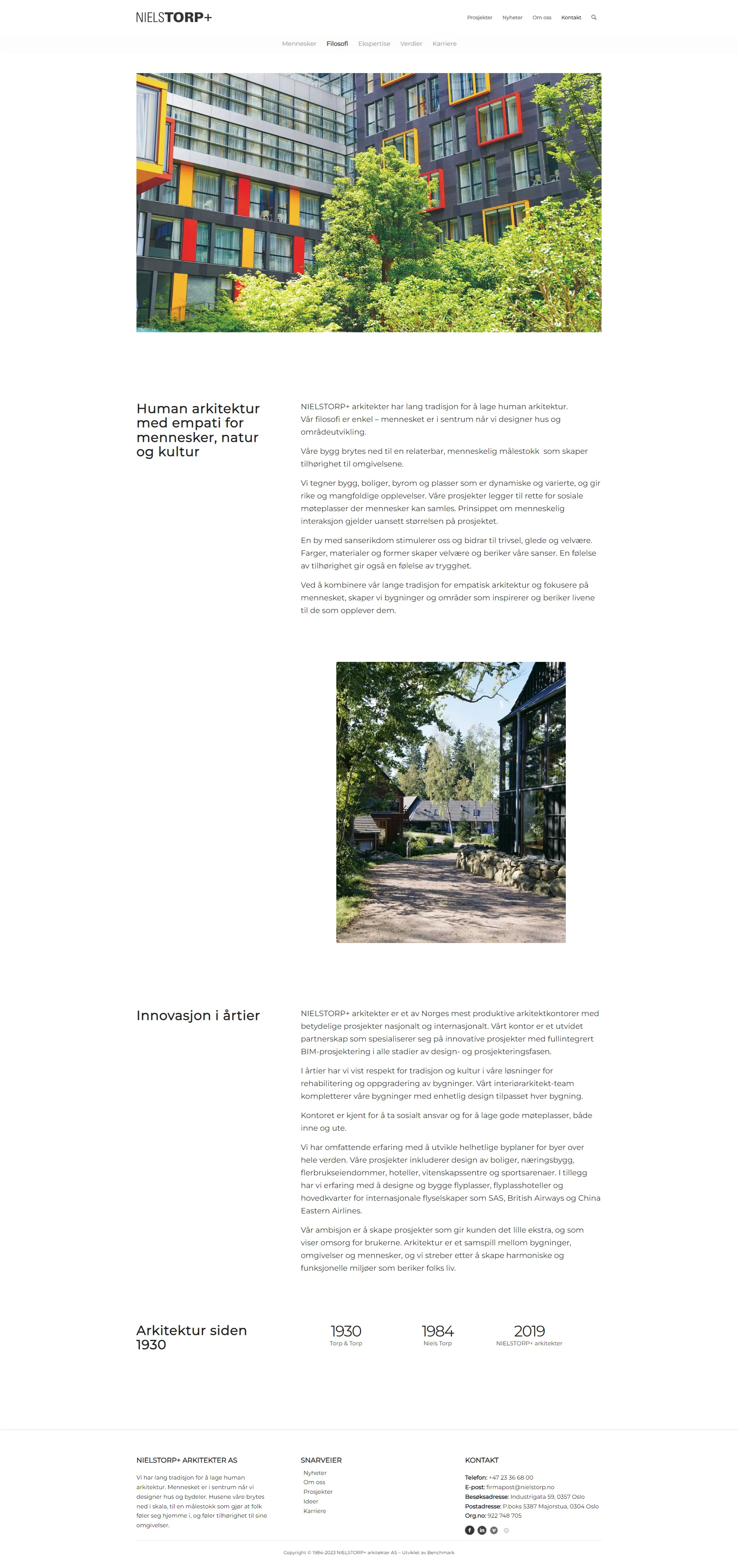 Nielstorp services page