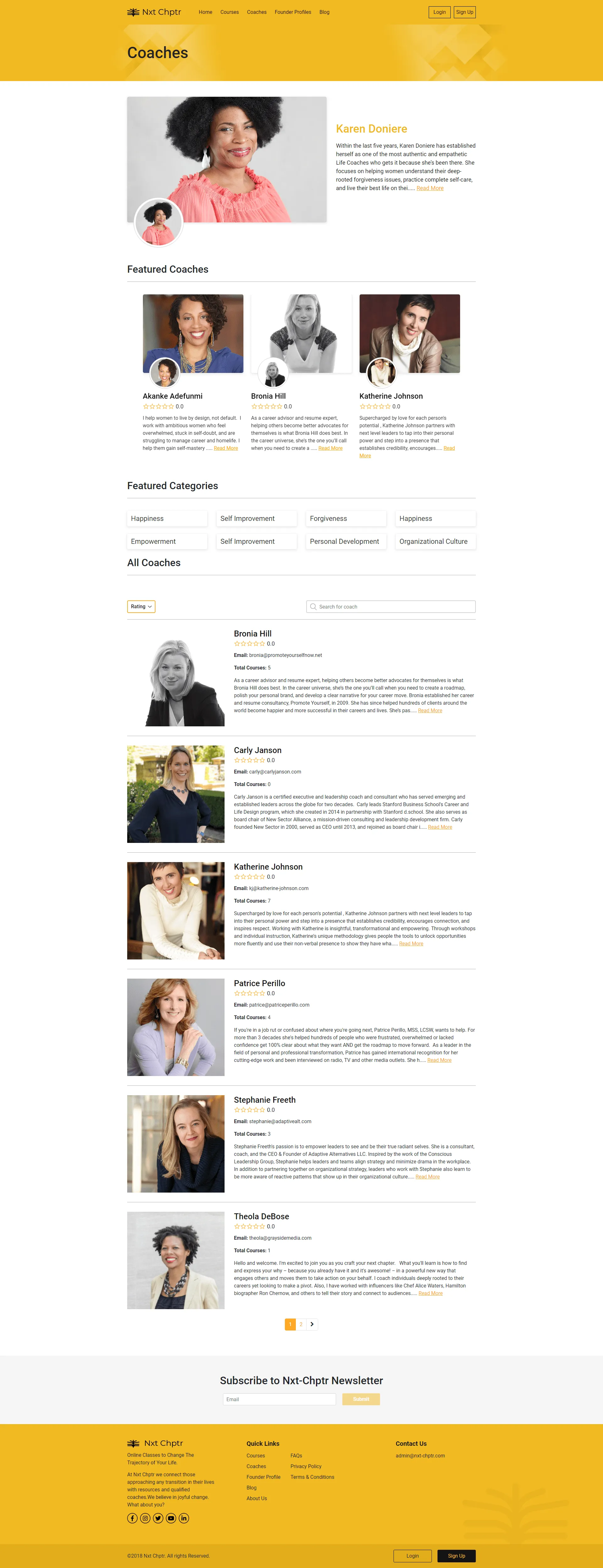 Nxt Chptr community section