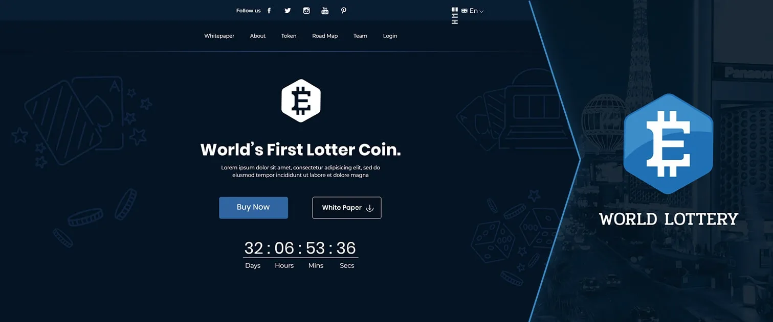 World Lottery ticket purchase